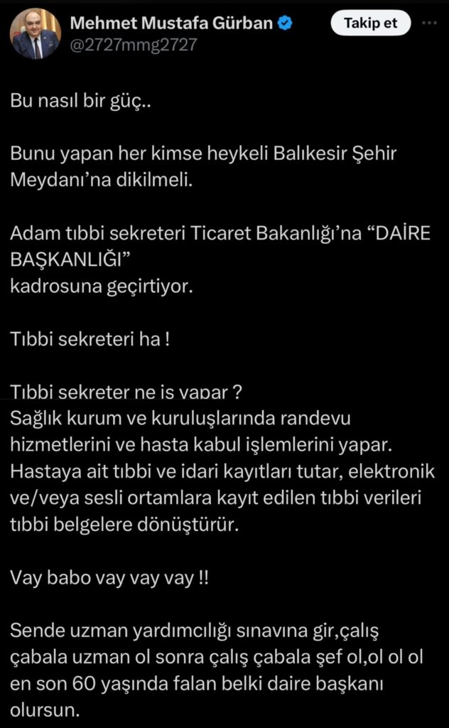 Picsart_24-06-26_12-39-46-285-632x1024 Skandal atama: Tıbbi sekreter Ticaret Bakanlığına Daire Başkanı oldu!